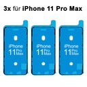 3x iPhone 11 Pro Max Rahmen Display LCD Kleber Klebepad Adhesive Wasser Dichtung Kleberahmen Rahmenkleber Schwarz