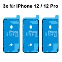 3x iPhone 12 / 12 Pro Rahmen Display LCD Kleber Klebepad Adhesive Wasser Dichtung Kleberahmen Rahmenkleber Schwarz