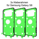 3x Samsung Galaxy S8 Rahmen Display Kleber Klebepad Adhesive Wasser Dichtung Kleberahmen Rahmenkleber