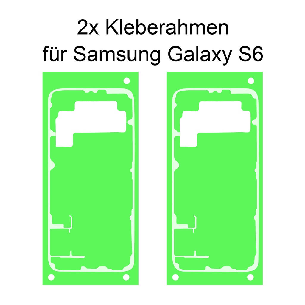 2x Samsung Galaxy S6 Rahmen Display Kleber Klebepad Adhesive Wasser Dichtung Kleberahmen Rahmenkleber