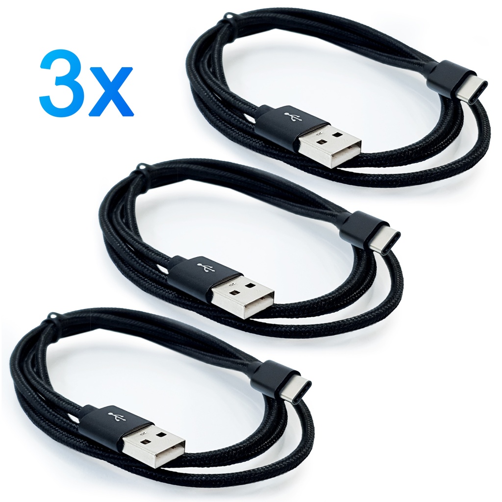 3x Typ-C USB Daten-/ Ladekabel