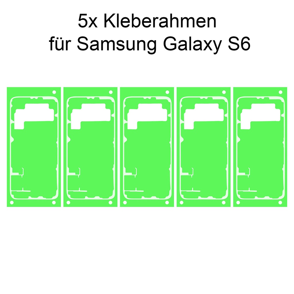 5x Samsung Galaxy S6 Rahmen Display Kleber Klebepad Adhesive Wasser Dichtung Kleberahmen Rahmenkleber