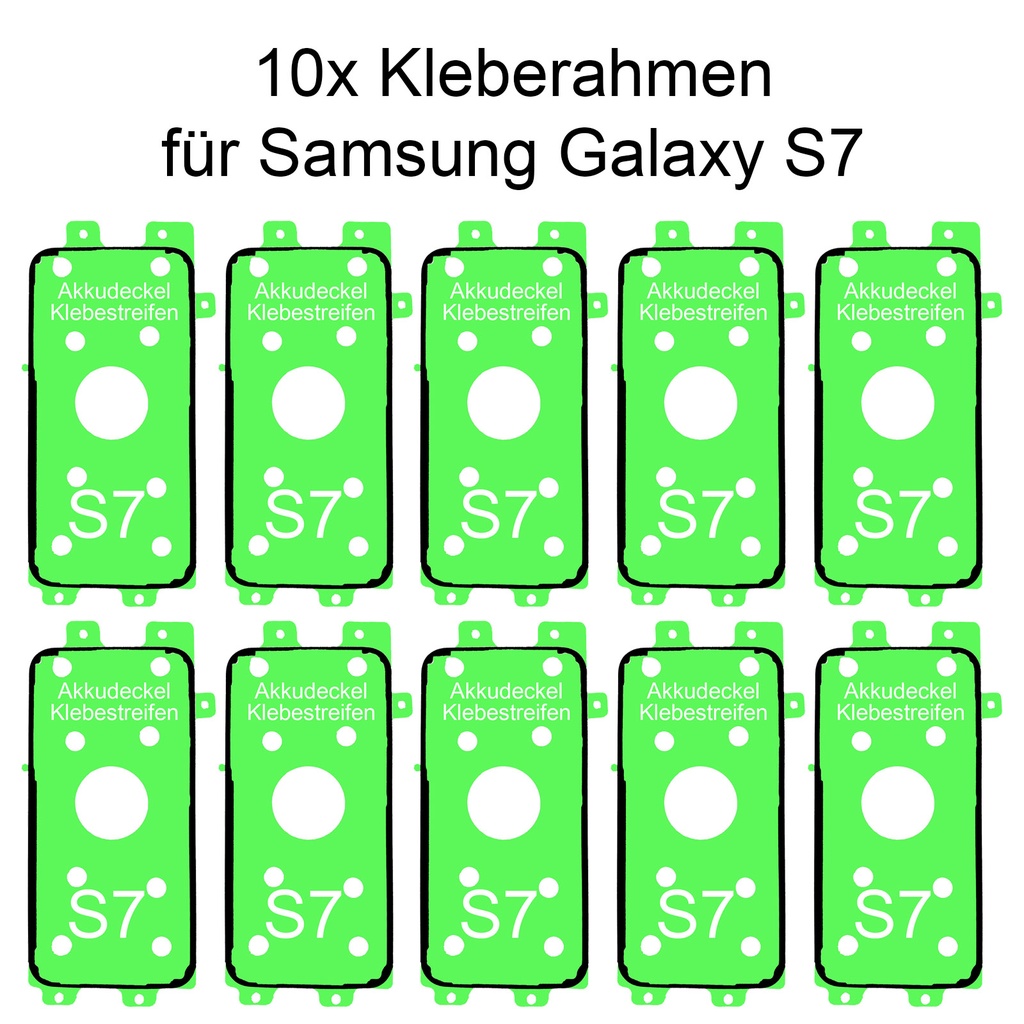 10x Samsung Galaxy S7 Rahmen Kleber Klebepad Adhesive Kleberahmen Rahmenkleber