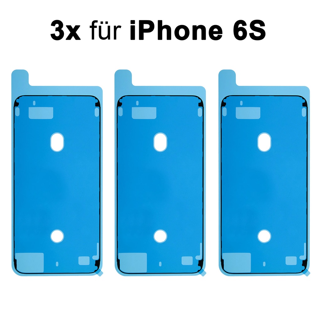3x iPhone 6S Rahmen Display Kleber Klebepad Adhesive LCD Schwarz Wasser Dichtung Kleberahmen