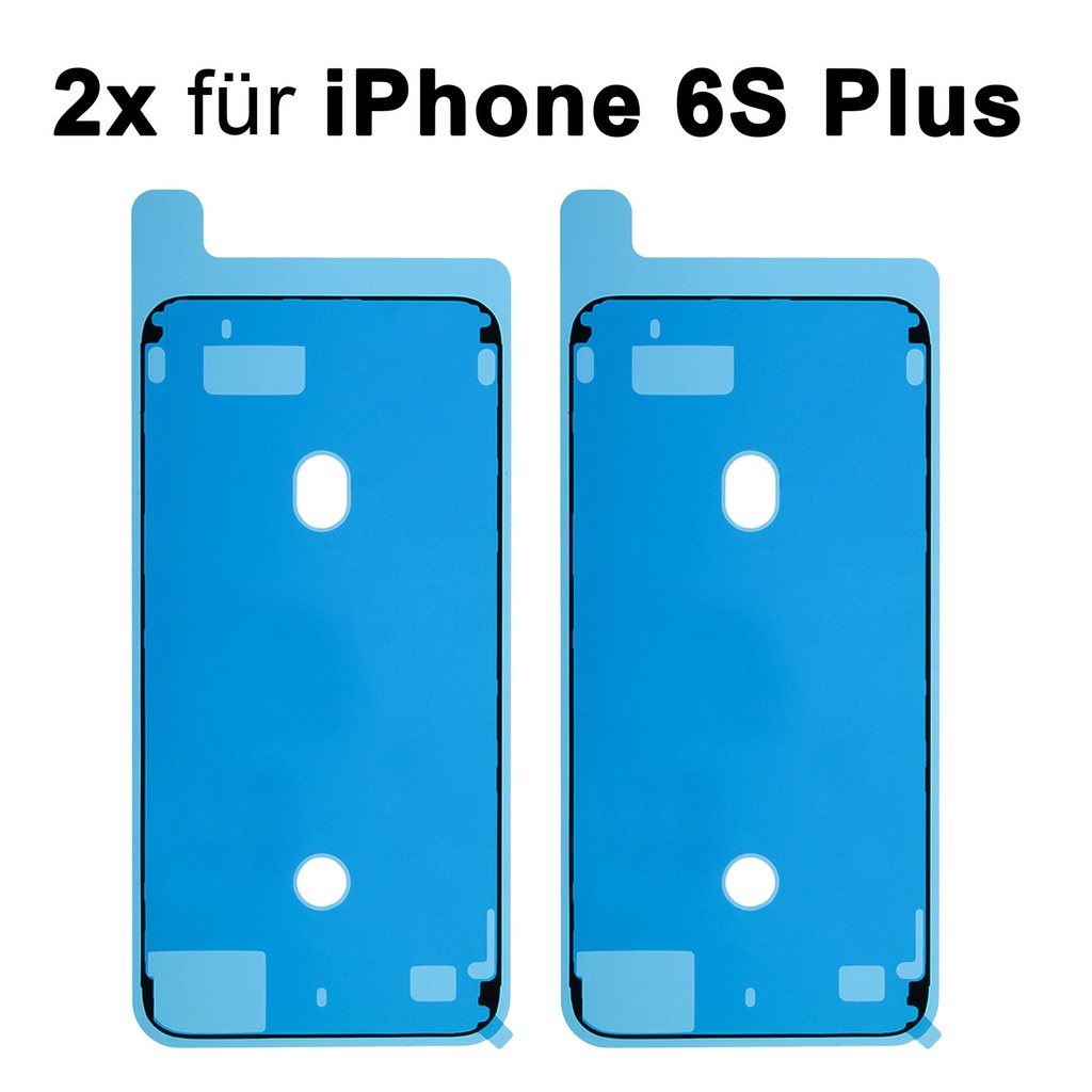 2x iPhone 6S Plus Rahmen Display Kleber Klebepad Adhesive Glue Schwarz Wasser Dichtung Kleberahmen