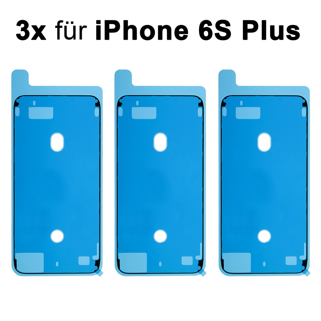 3x iPhone 6S Plus Rahmen Display Kleber Klebepad Adhesive Glue Schwarz Wasser Dichtung Kleberahmen