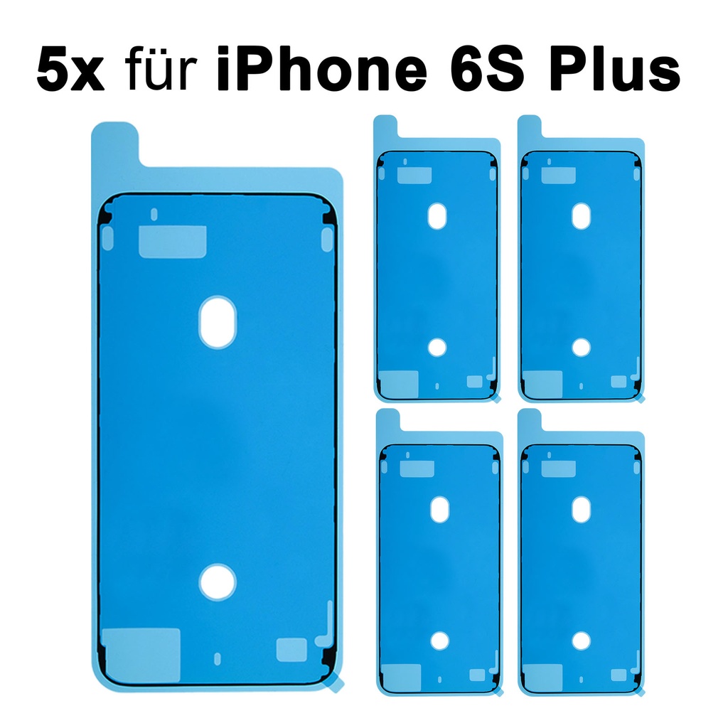 5x iPhone 6S Plus Rahmen Display Kleber Klebepad Adhesive Glue Schwarz Wasser Dichtung Kleberahmen