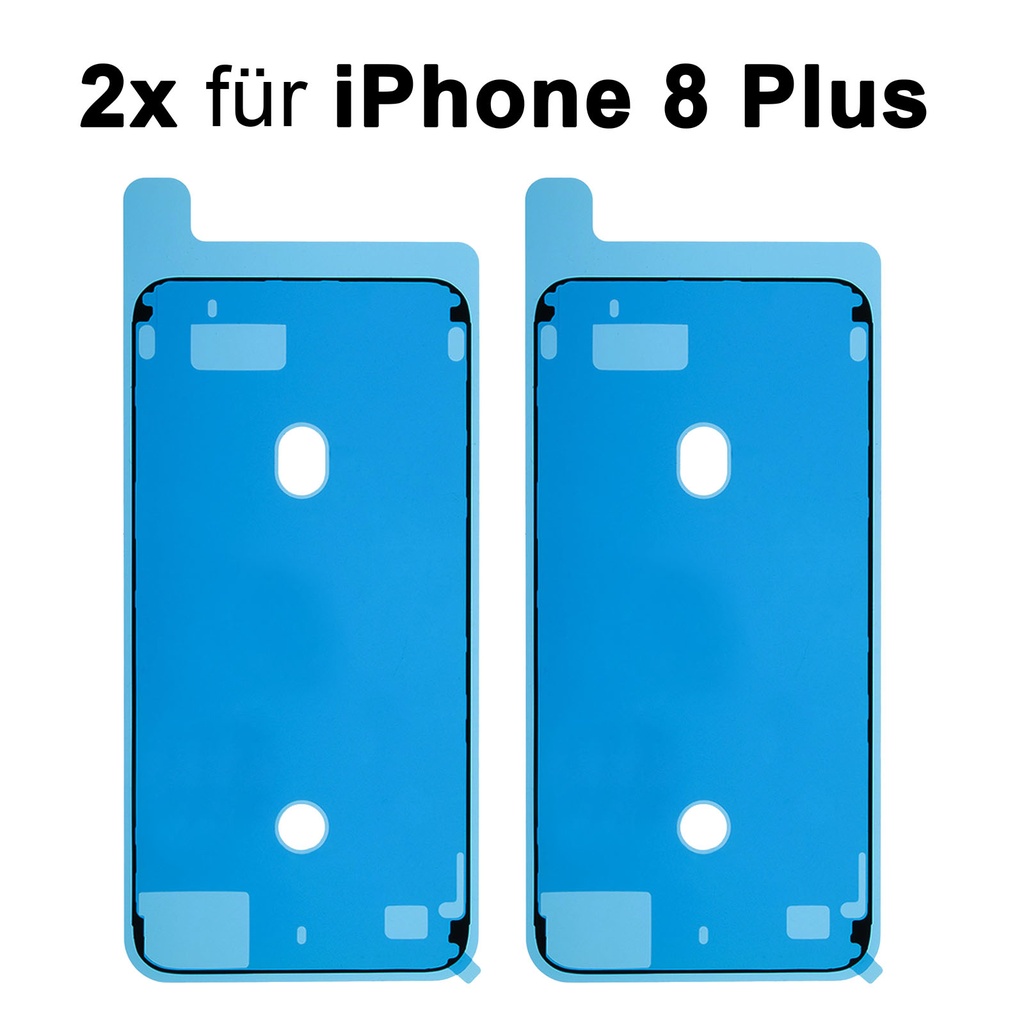 2x iPhone 8 Plus Rahmen Display Kleber Klebepad Adhesive Glue Schwarz Wasser Dichtung Kleberahmen