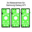 3x Samsung Galaxy A71 SM-A715F Rahmen Kleber Klebepad Adhesive Wasser Dichtung Kleberahmen Rahmenkleber