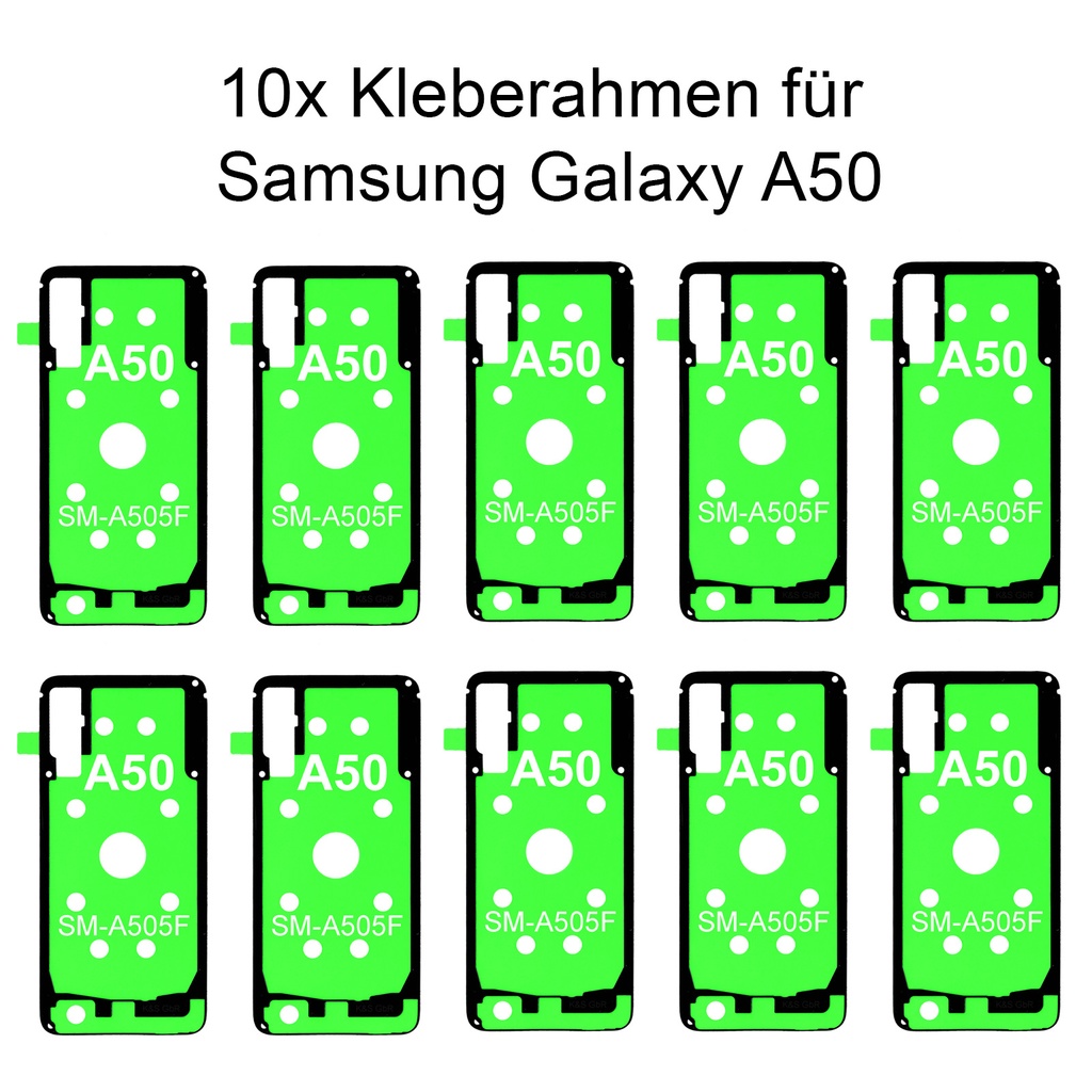 10x Samsung Galaxy A50 SM-505F Rahmen Kleber Klebepad Adhesive Wasser Dichtung Kleberahmen Rahmenkleber
