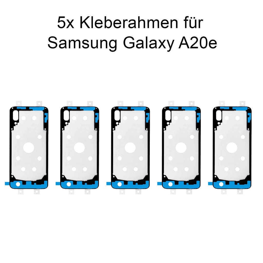 5x Samsung Galaxy A20e 2019 SM-A202 Rahmen Kleber Klebepad Wasser Dichtung Kleberahmen Rahmenkleber