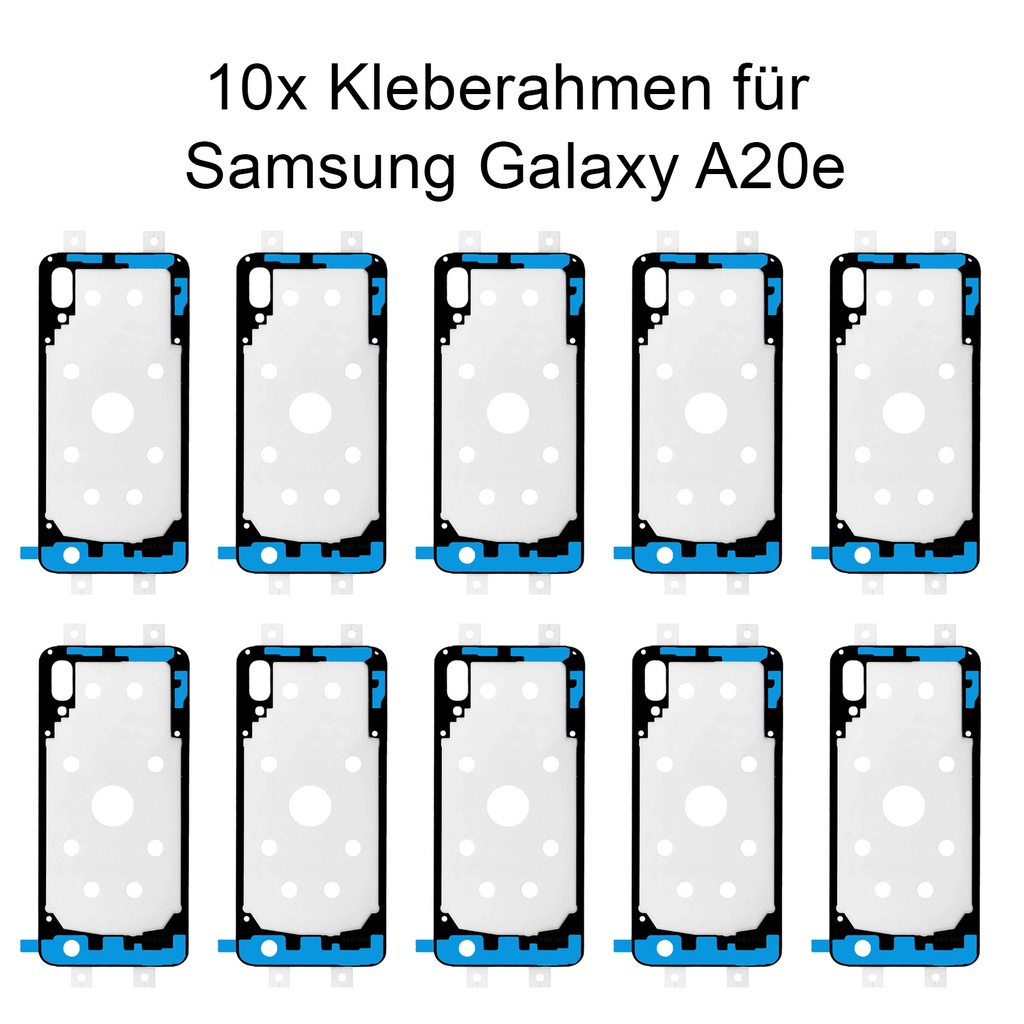 10x Samsung Galaxy A20e 2019 SM-A202 Rahmen Kleber Klebepad Wasser Dichtung Kleberahmen Rahmenkleber