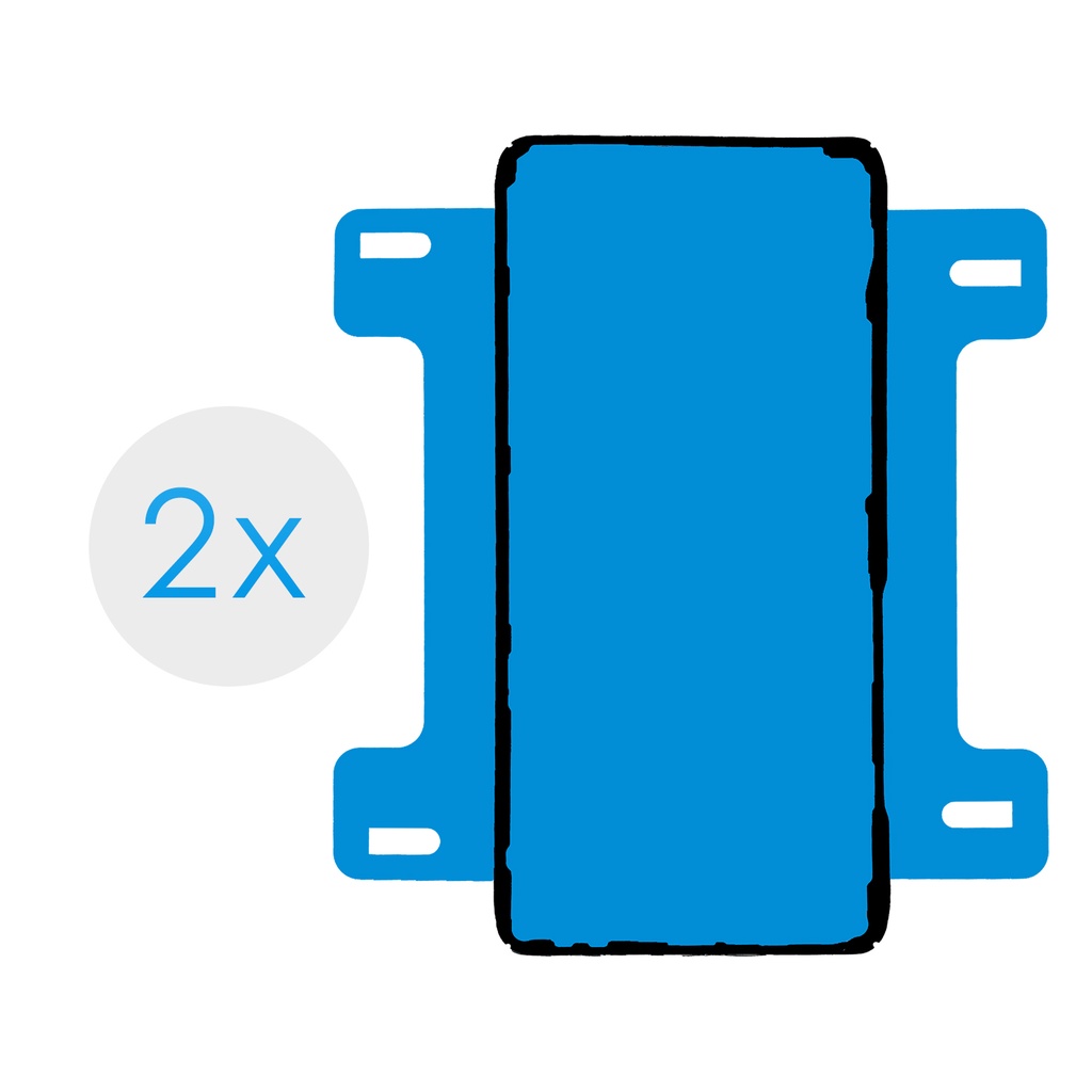 2x Samsung Galaxy S20 FE SM-G780F / SM-G781F Rahmen Kleber Klebepad Adhesive Wasser Dichtung Kleberahmen Rahmenkleber