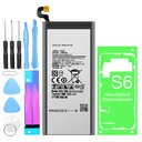 Ersatzakku Akku für Samsung Galaxy S6 SM-G920F EB-BG920ABE + Werkzeug Set + Kleberahmen
