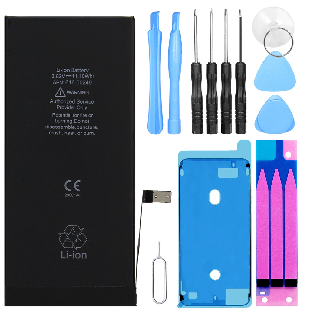 [DNG-0-2030] Ersatzakku für Apple iPhone 7 Plus / 7P Akku Li-Ion - Ersetzt APN 616-00249 mit Werkzeug + Klebestreifen + Kleberahmen