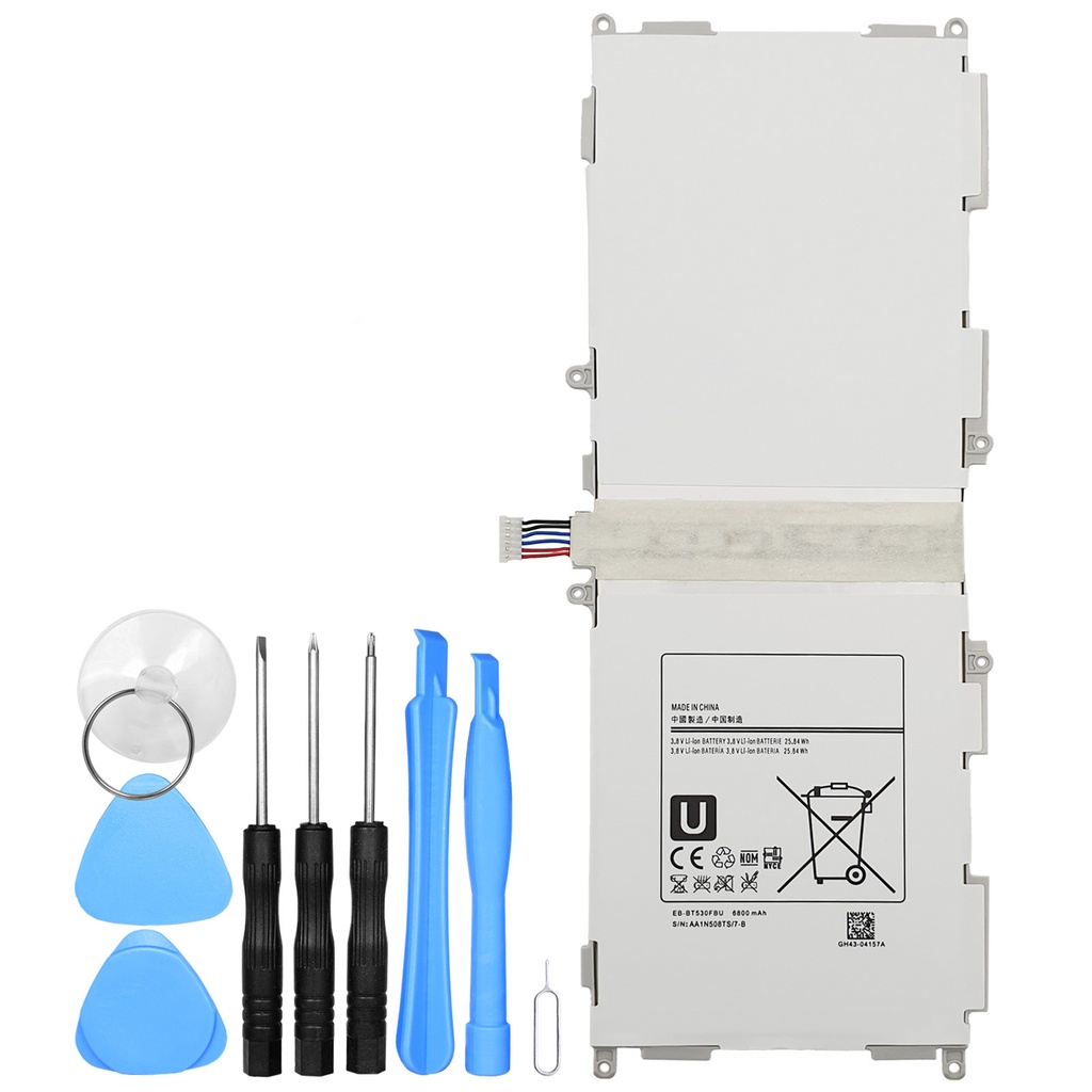 [DNG-0-2131] Akku ersetzt Samsung Galaxy Tab 4 10.1 SM-T530  T531 3G T533 LTE T535 T537 EB-BT530FBC BT530FBE BT530FBU + Werkzeugset