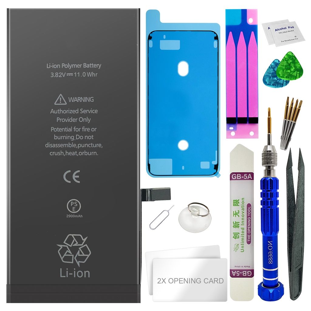 [DNG-0-2136] Akku Apple iPhone 7 Plus Ersatzakku Li-Ion - Ersetzt APN X mit Werkzeug + Klebestreifen + Kleberahmen 616-00259