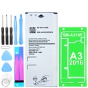 Akku für Samsung Galaxy A3 2016 SM-A310F EB-BA310ABE 2300mAh Li-Ion Ersatzakku + Werkzeugset + Kleberahmen