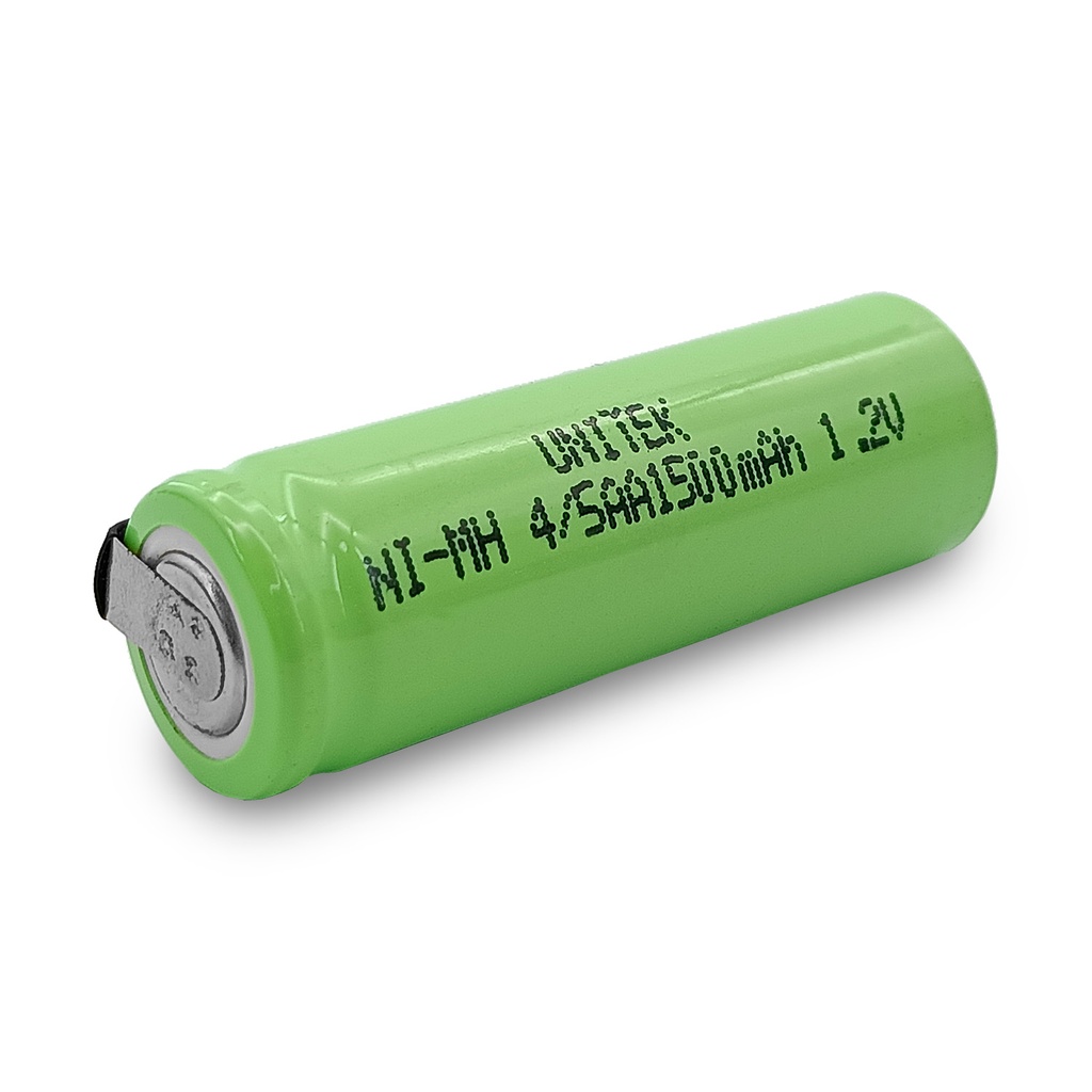 Ersatzakku für Oral-B Elektrische Zahnbürste von UNITEK NI-MH 4/5AA 1500mAh 1.2V 14430 Zelle mit Löhtfane U-Form