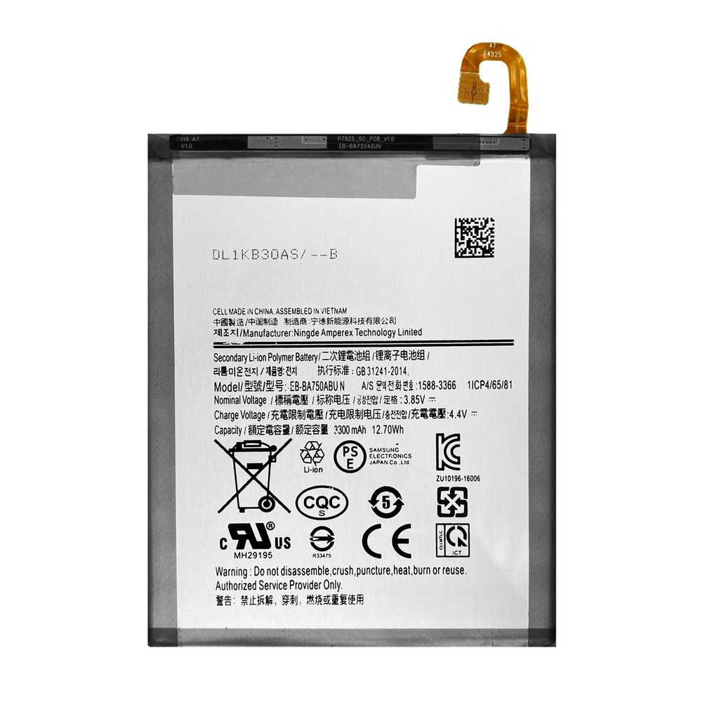 [DNG-0-2656] Akku für Samsung Galaxy A10 2019 SM-A105F / A7 2018 A750F EB-BA750ABU A730x Li-Ion Ersatzakku