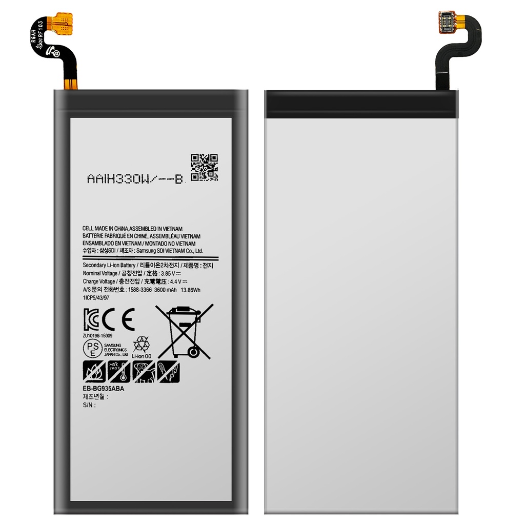 Ersatzakku Samsung Galaxy S7 Edge SM-G935F ersetzt EB-BG935ABE