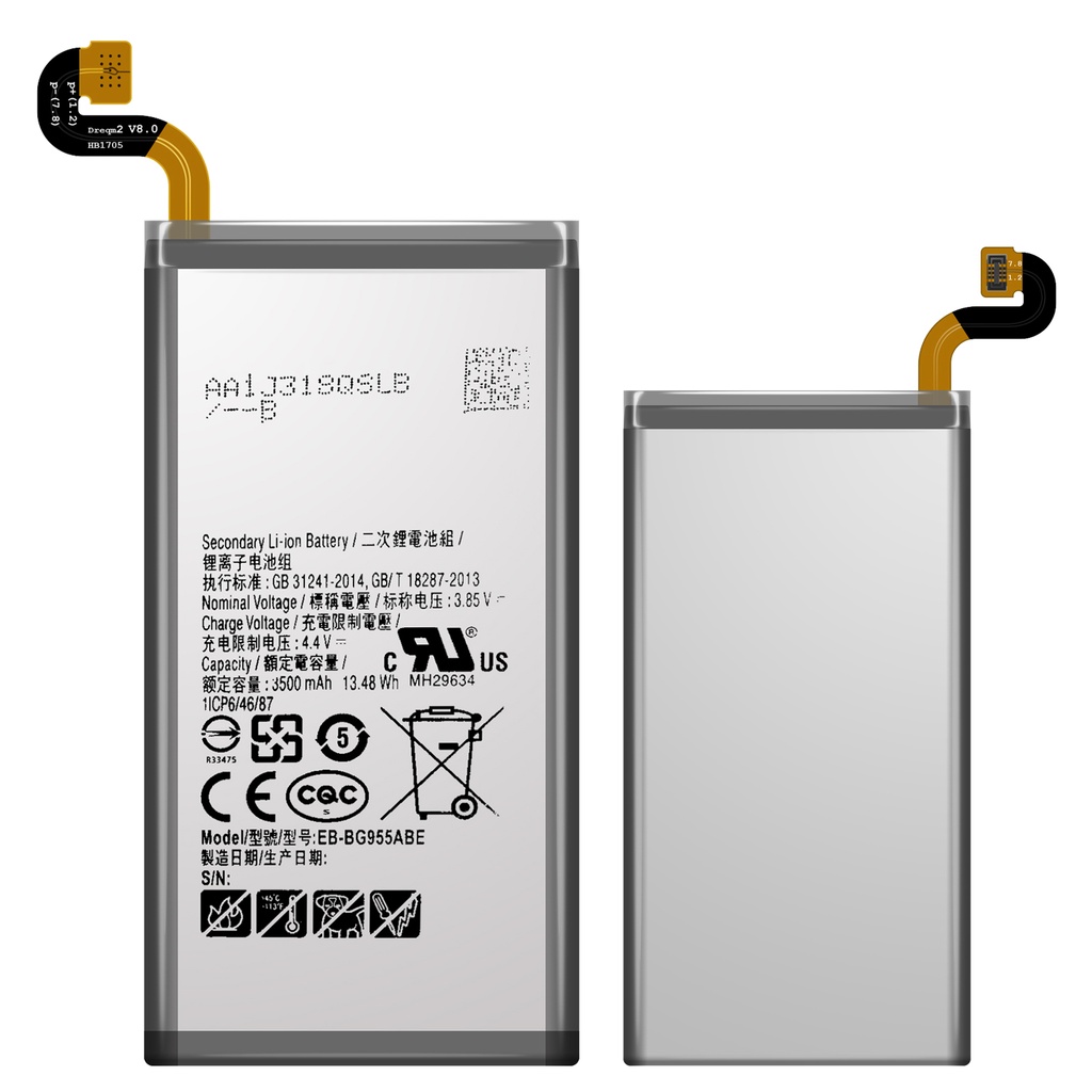 Ersatzakku Samsung Galaxy S8 Plus SM-G9550 ersetzt EB-BG955ABA