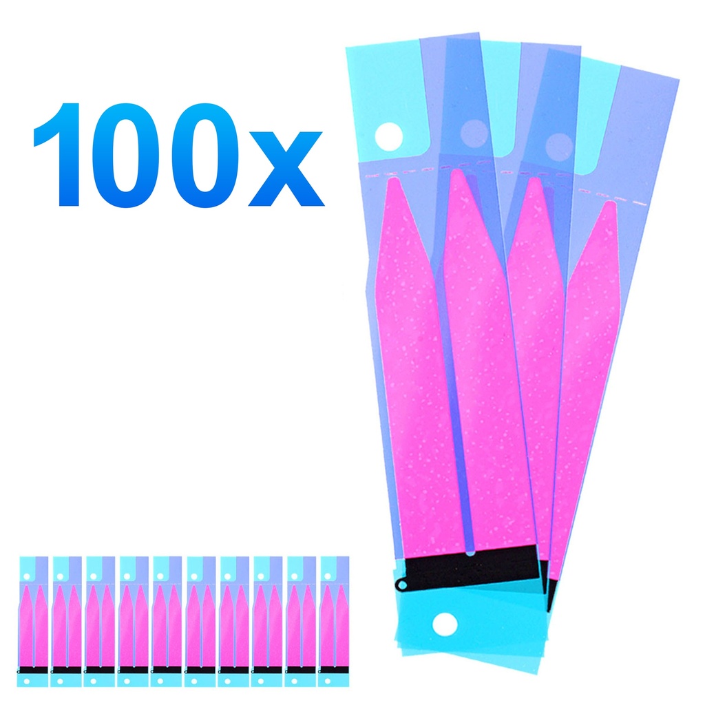 100x Klebestreifen für Akku iPhone 4 4s 5 5s 5se 5c 6 6s 7
