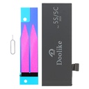 Akku iPhone 5c Ersatzakku High Power Li-Polymer mit 0 Cycle mit Klebestreifen + SIM Pin