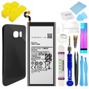 Ersatzakku Akku für Samsung Galaxy S7 SM-G930F EB-BG930ABE + Akkudeckel Black (Schwarz) + Werkzeug Set / Umbau Kit