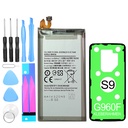 Ersatzakku für Samsung Galaxy S9 SM-G960F - EB-BG960ABE + Werkzeugset + Kleberahmen