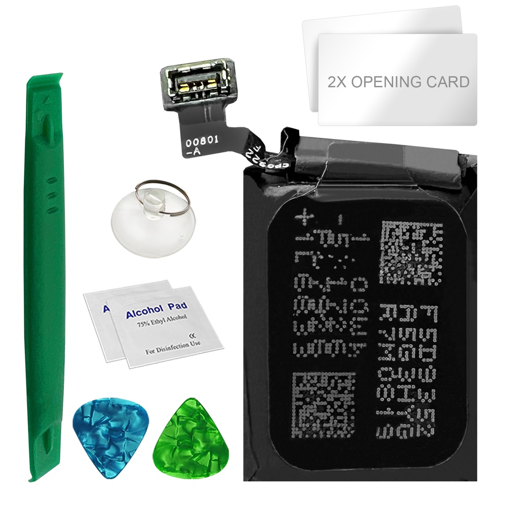 Ersatzakku für Apple Watch Serie 3 / 38 mm GPS Akku Li-Ion - Ersetzt A1847 + Werkzeugset