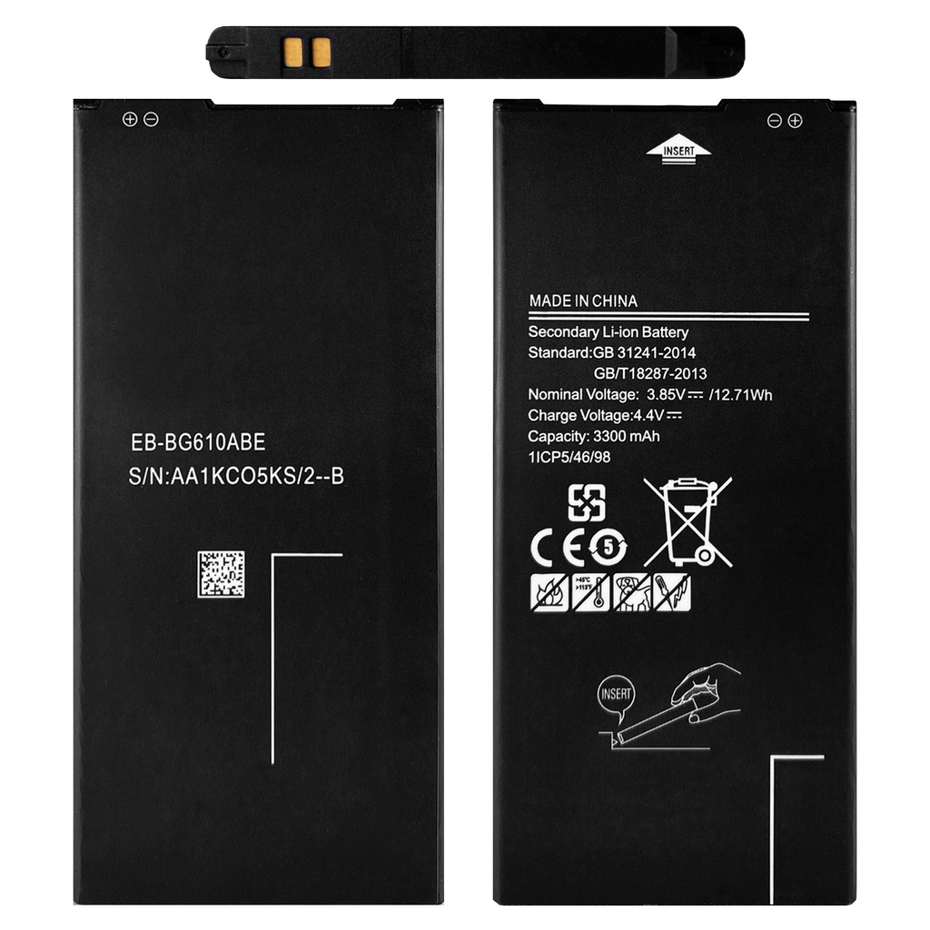 Akku kompatibel zu Samsung Galaxy J4+ SM-J415F / J6+ J610F / J7 Prime G610F ersetzt EB-BG610ABE 3000mAh