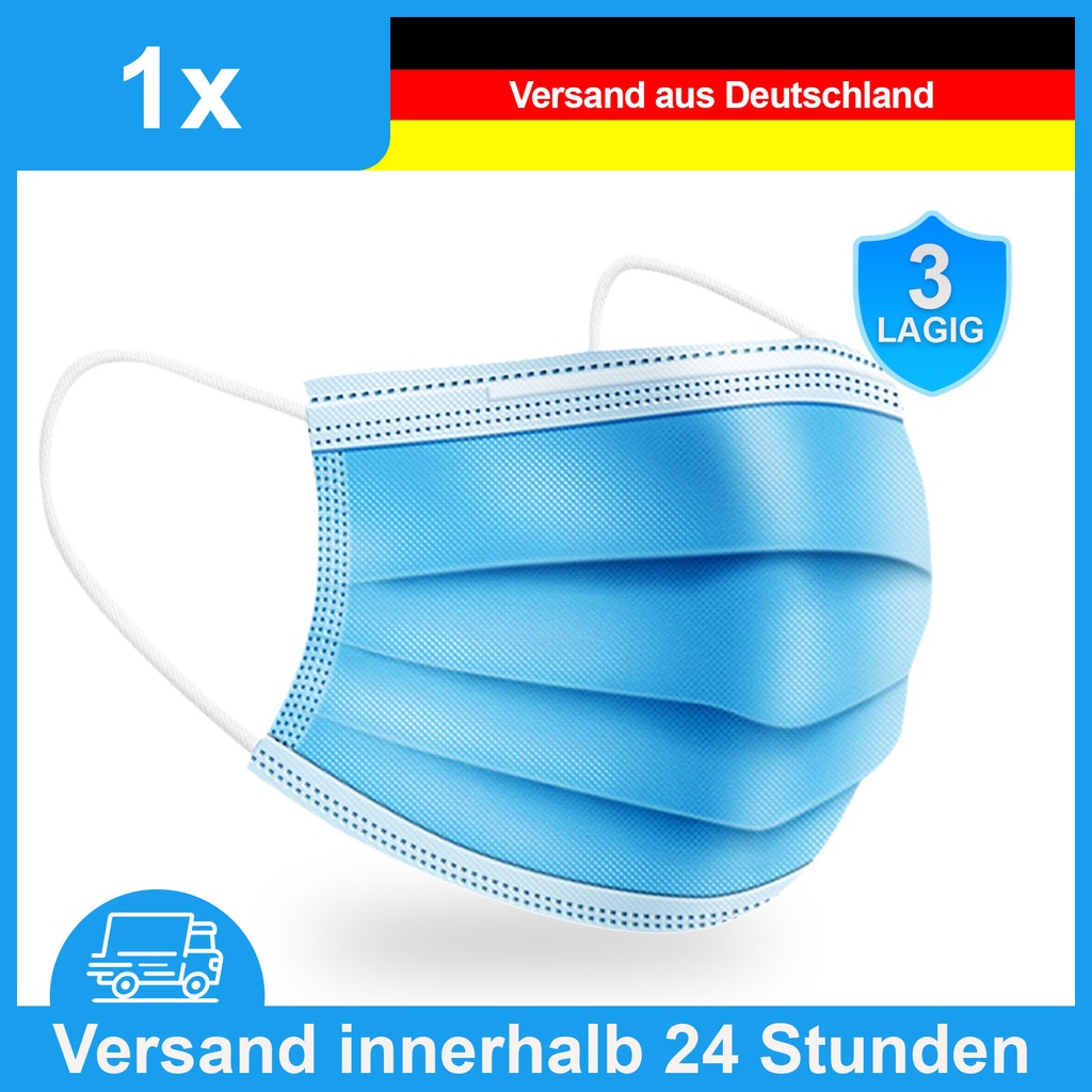 Atemschutz Mundschutz Maske 3-lagig