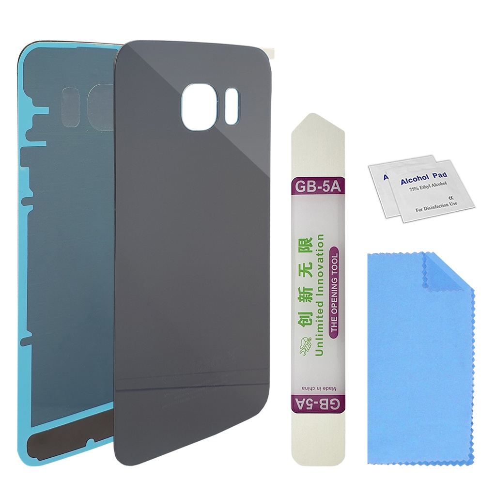 Backcover Akkudeckel Galaxy S6 Edge G925 Dunkelblau Grau Schwarz Weiß Gold mit Werkzeug