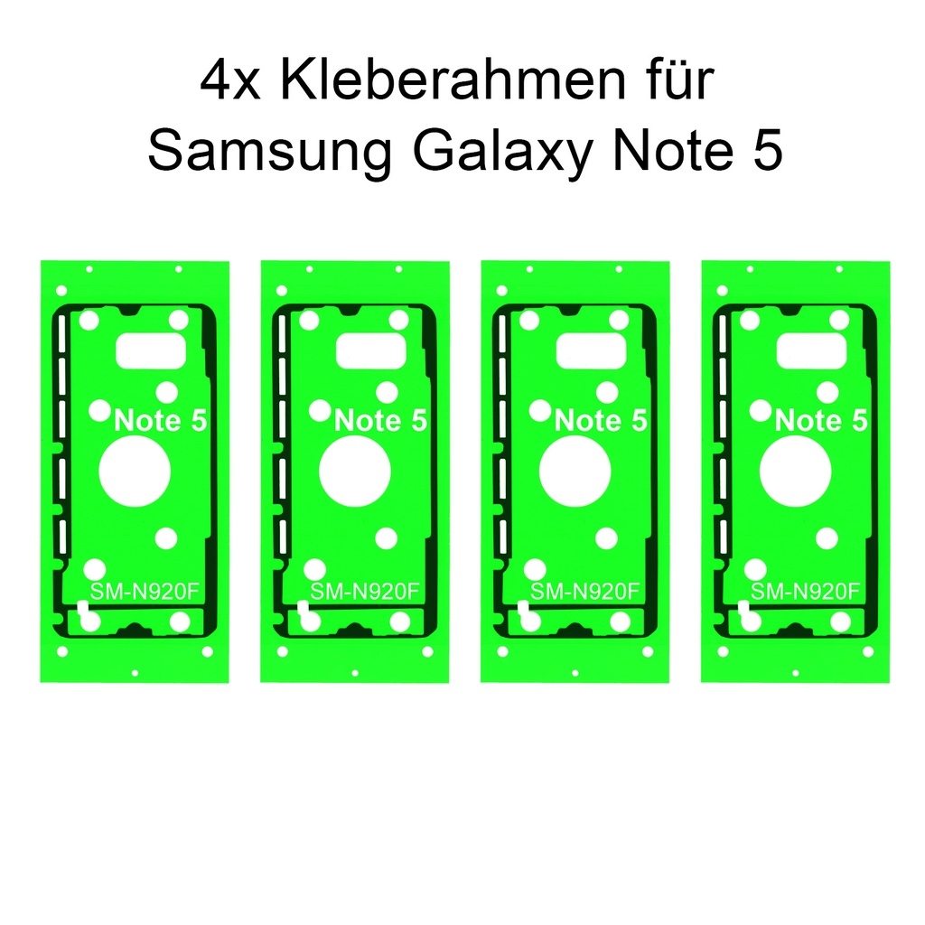 4x Samsung Galaxy Note 5 SM-N920F Rahmen Kleber Klebepad Adhesive Wasser Dichtung Kleberahmen Rahmenkleber