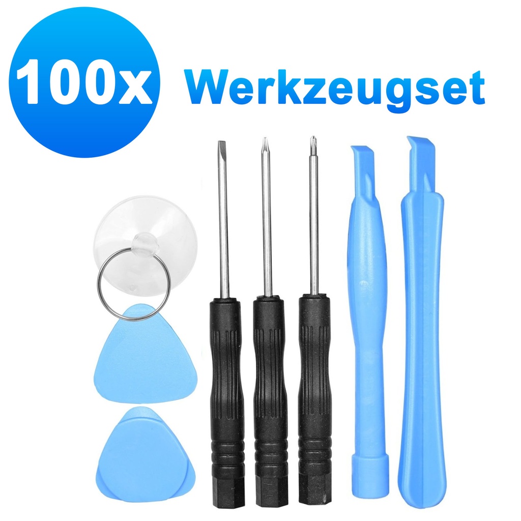 100x Universal Reparatur Werkzeugset Set Display für Smartphones, Handys Tablets, eReader