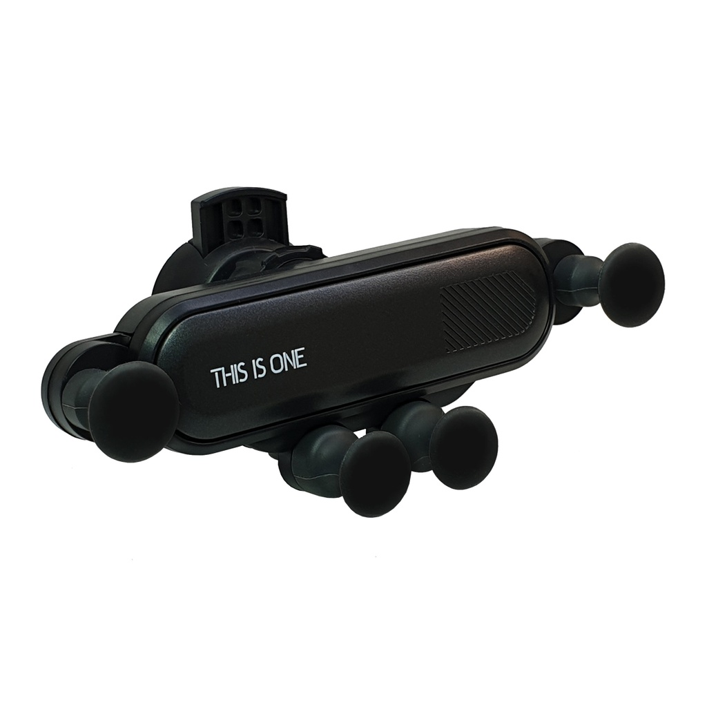 Handyhalterung Universal 4-6 Zoll mit Schwerkraft für Auto PKW Schwarz - Air Vent Grip