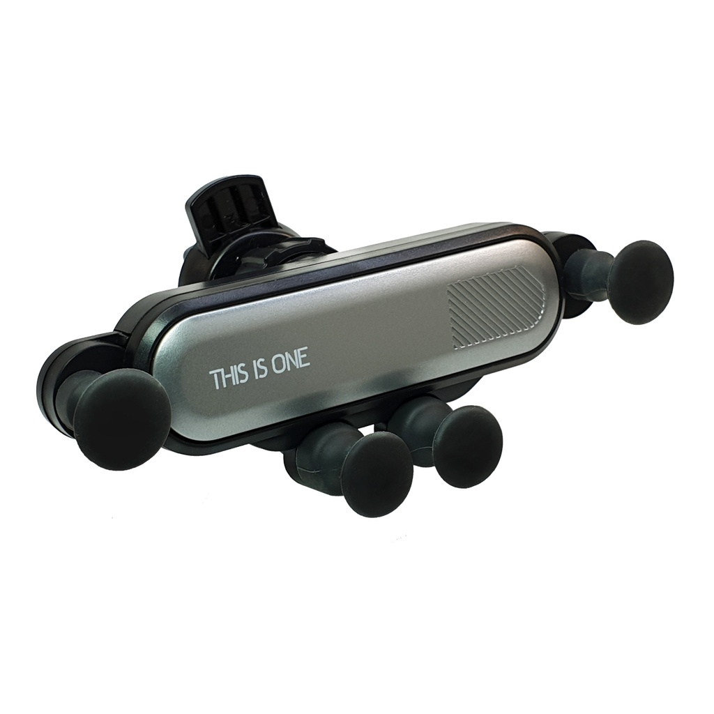 Handyhalterung Universal 4-6 Zoll mit Schwerkraft für Auto PKW Silber - Air Vent Grip