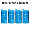 4x iPhone 12 Mini Rahmen Display LCD Kleber Klebepad Adhesive Wasser Dichtung Kleberahmen Rahmenkleber Schwarz