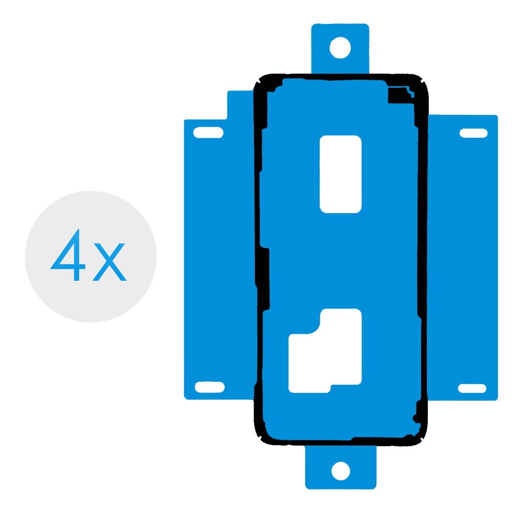 4x Samsung Galaxy S20+ Plus SM-G985F Rahmen Kleber Klebepad Adhesive Wasser Dichtung Kleberahmen Rahmenkleber