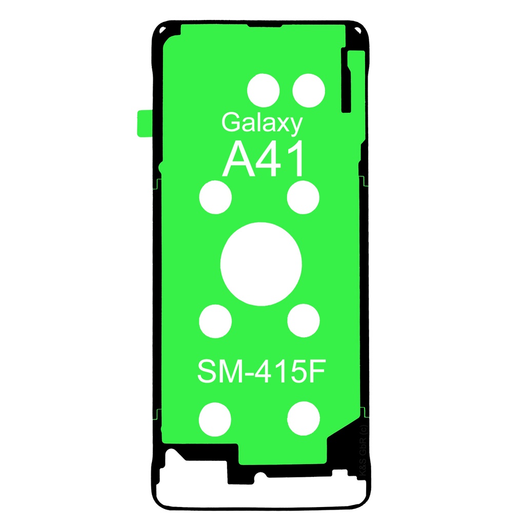 4x Samsung Galaxy A41 SM-A415F Rahmen Kleber Klebepad Adhesive Wasser Dichtung Kleberahmen Rahmenkleber