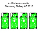 4x Samsung Galaxy A7 2018 SM-A750F Rahmen Kleber Klebepad Adhesive Wasser Dichtung Kleberahmen Rahmenkleber
