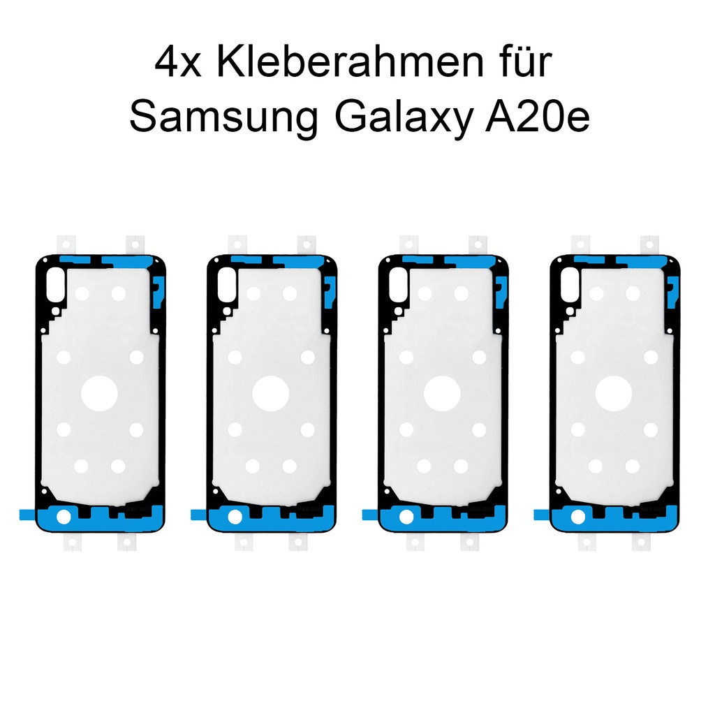 4x Samsung Galaxy A20e 2019 SM-A202 Rahmen Kleber Klebepad Wasser Dichtung Kleberahmen Rahmenkleber