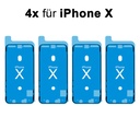 4x iPhone X 10 Rahmen Display LCD Kleber Klebepad Adhesive Wasser Dichtung Kleberahmen Rahmenkleber Schwarz