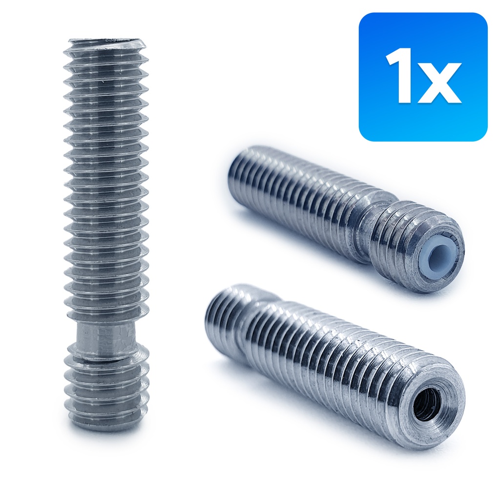 M6x26 Gewindedüse mit Teflon für 3D Drucker - Düsenhals Fadendüse Filament Düsenhals