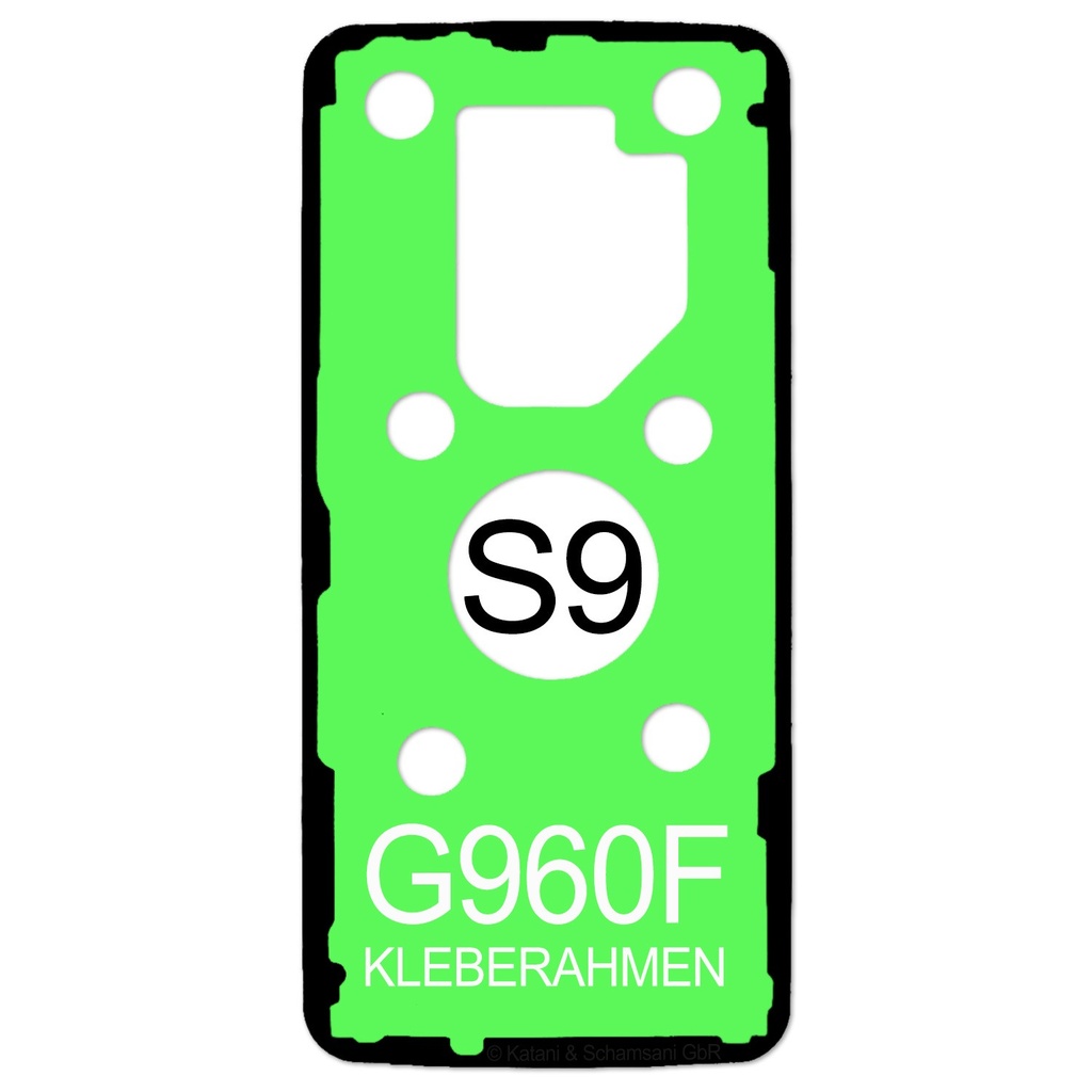 [DNG-0-2868] Samsung Galaxy S9 - G960F Kleberahmen Display Kleber Klebepad Adhesive Wasser Dichtung Rahmenkleber (1x)
