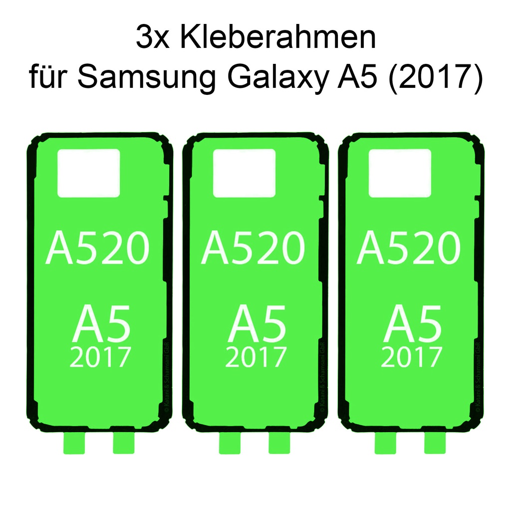 [DNG-0-2174] 3x Samsung Galaxy A5 (2017) A520 Rahmen Klebepad Adhesive Kleberahmen Rahmenkleber