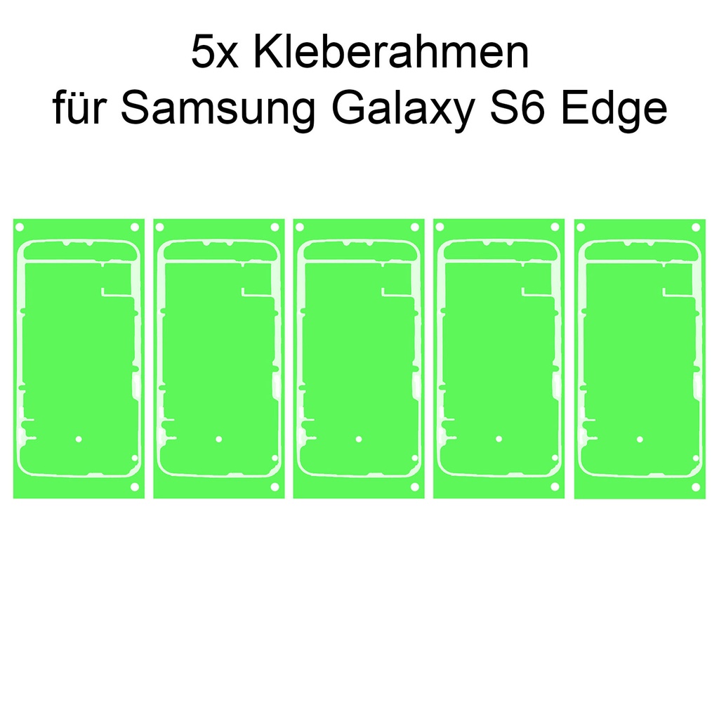 [DNG-0-2078] 5x Samsung Galaxy S6 Edge Rahmen Kleber Klebepad Adhesive Kleberahmen