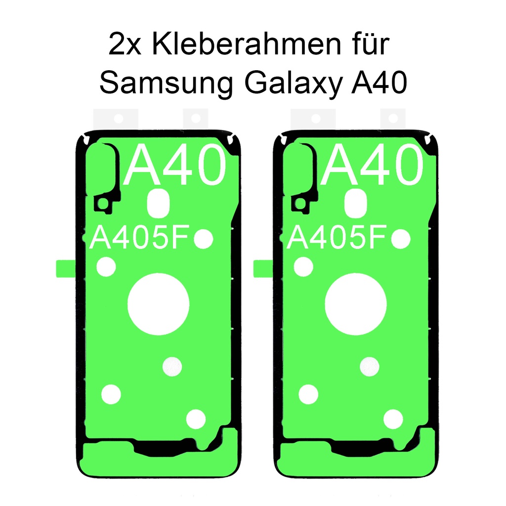 [DNG-0-2213] 2x Samsung Galaxy A40 SM-A405F Rahmen Kleber Klebepad Adhesive Wasser Dichtung Kleberahmen Rahmenkleber