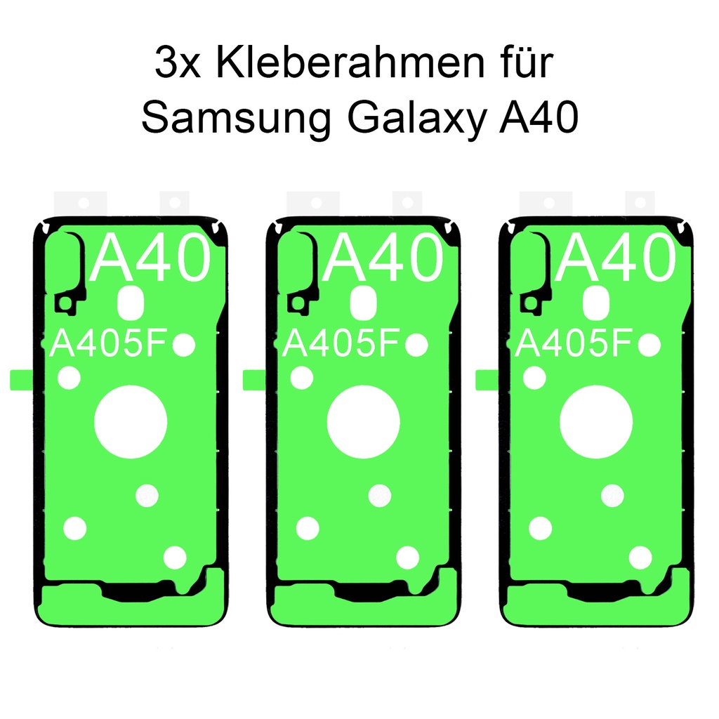 [DNG-0-2229] 3x Samsung Galaxy A40 SM-A405F Rahmen Kleber Klebepad Adhesive Wasser Dichtung Kleberahmen Rahmenkleber